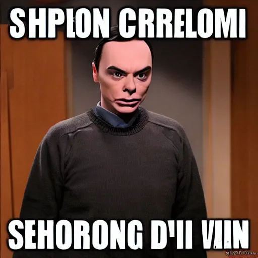 Creepy sheldon