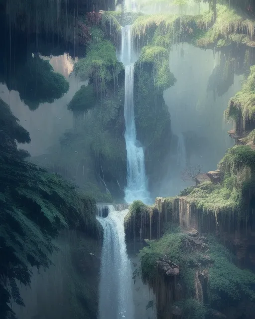 Upside down waterfall