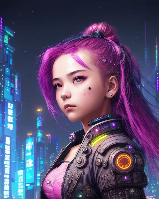 HD wallpaper: cyberpunk, purple, fantasy art, city, fantasy city, concept  art