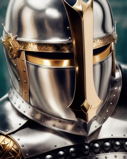 {Close up portrait Crusader Knight} - AI Photo Generator - starryai