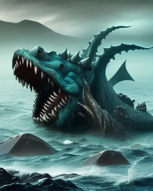 Sea Monster - Free AI Photo Generator - starryai