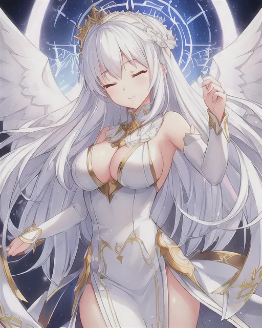 Beautiful Angel Girl in Anime Style Stock Illustration - Illustration of  easter, character: 267006505