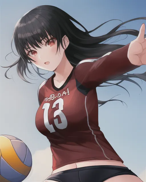  playing volleyball