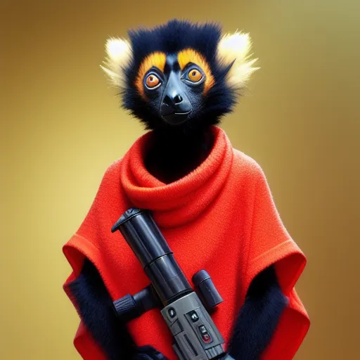 Poncho the space lemur