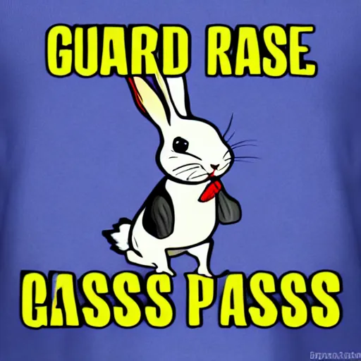 Guard rabbit will not let you - Free AI Photo Generator - starryai