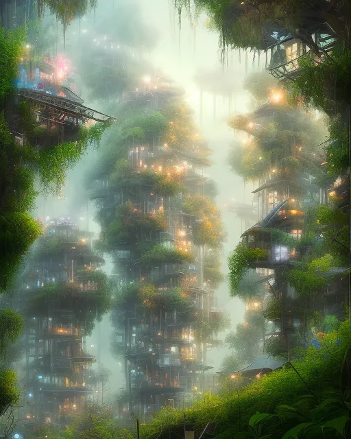 A beautiful collaboration city - Free AI Photo Generator - starryai
