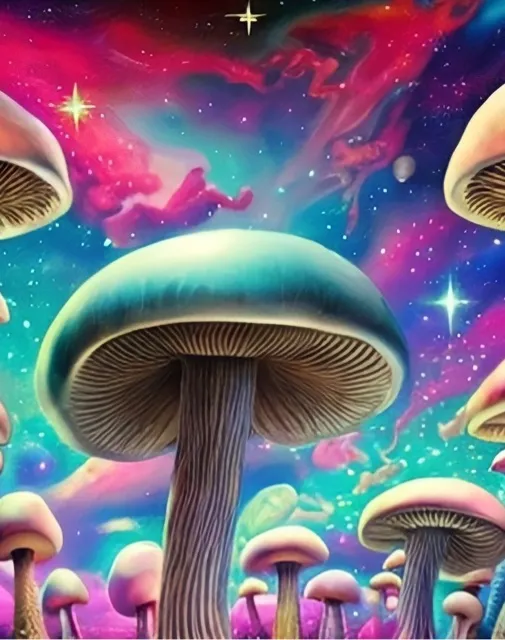 Cosmic Mushroom - Free AI Photo Generator - starryai