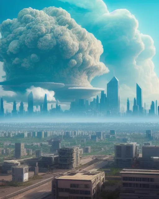 A city that completely covers as - Free AI Photo Generator - starryai