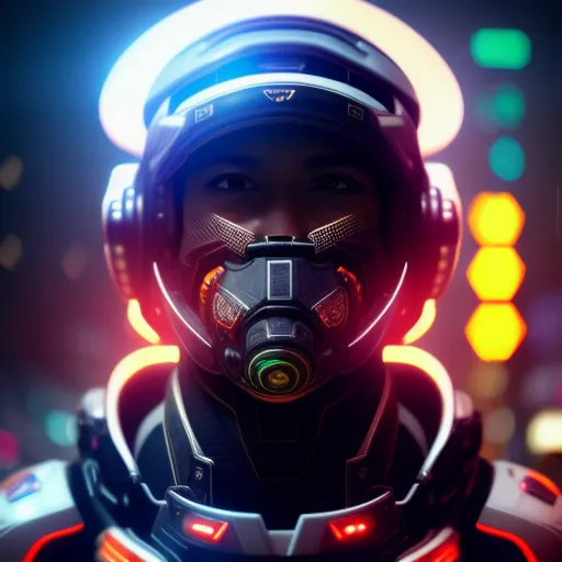 Cyberpunk Astronaut - AI Photo Generator - starryai