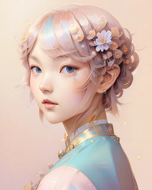 Disney princesses in a realistic anime style