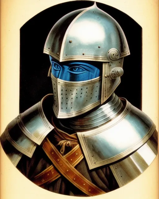 Portrait a medieval knight from - Free AI Photo Generator - starryai