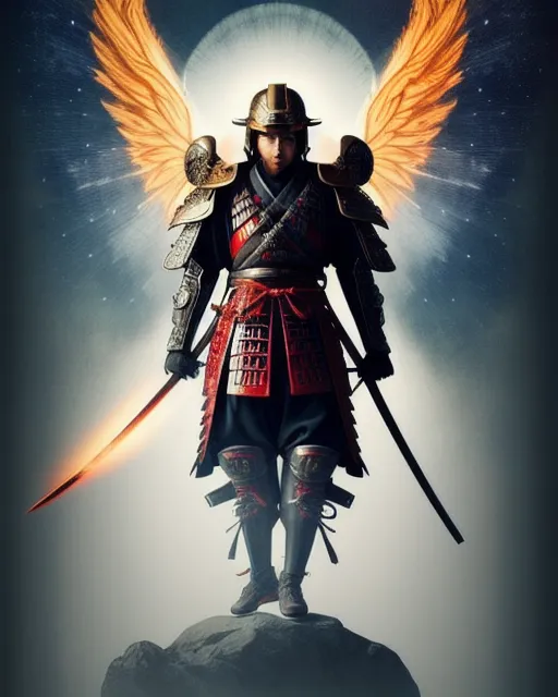 Samurai Angel - Free AI Photo Generator - starryai