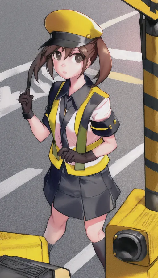 Crossing guard girl