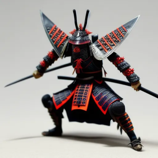  samurai armor with an assassin bug features