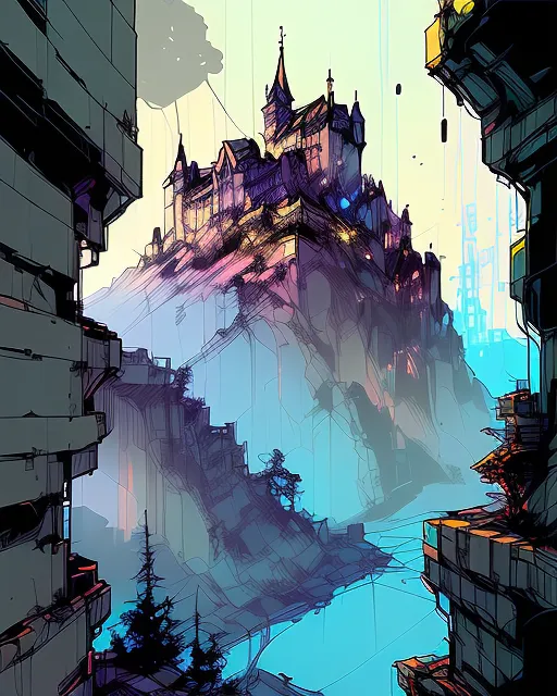 That castle impenetrable, fantasy - Free AI Photo Generator - starryai