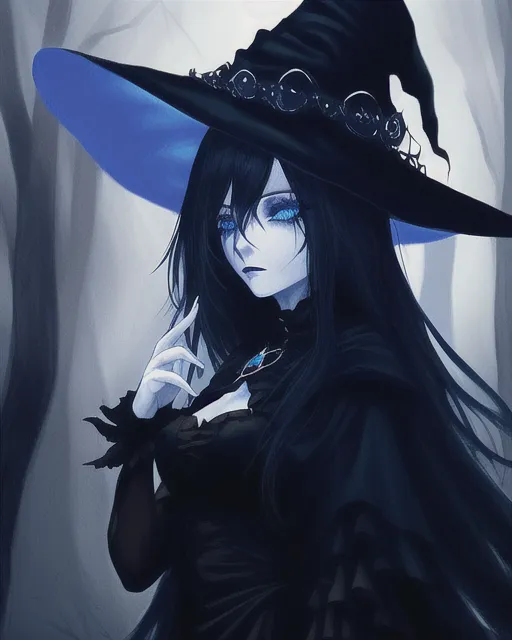 Dark anime witch