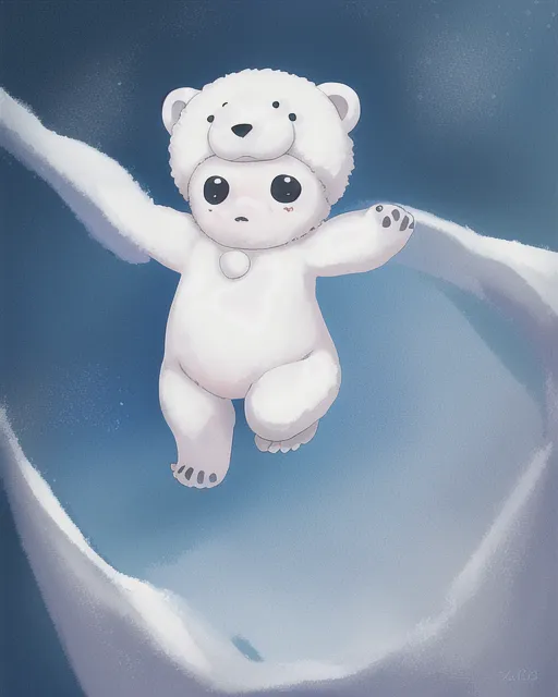 anime polar bear and pink heart – LINE Emoji | LINE STORE