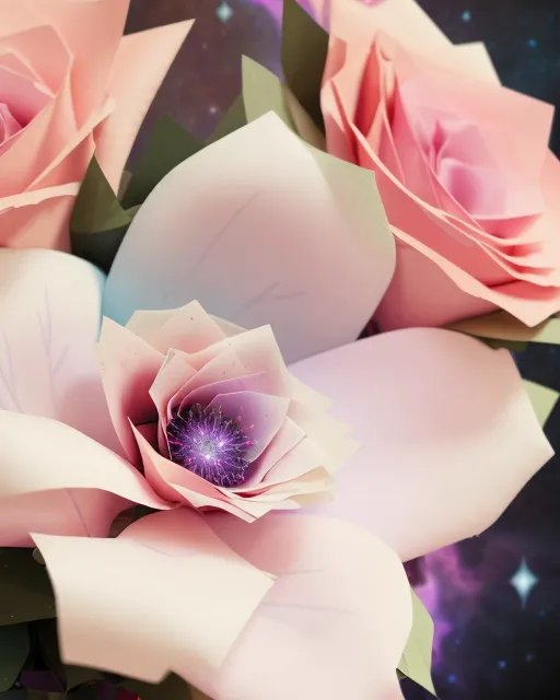 Bouquet made nebula stars, ultra - Free AI Photo Generator - starryai