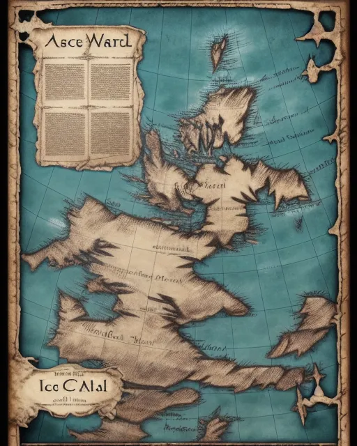 Ancient maps beyond the ice wall