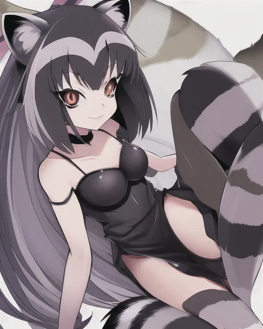 raccoon anime girl