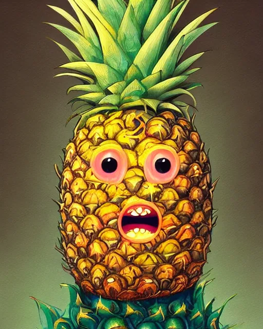 vinchi, masterpiece:, concept art,best quality,very cute appealing anthropomorphic pineapple,  looking at the viewer,big grin,happy,fruit,berry,droplets,macro,sunlight,fantasy art,dynamic composition,dramatic lighting,epic realistic,award winning illustration



