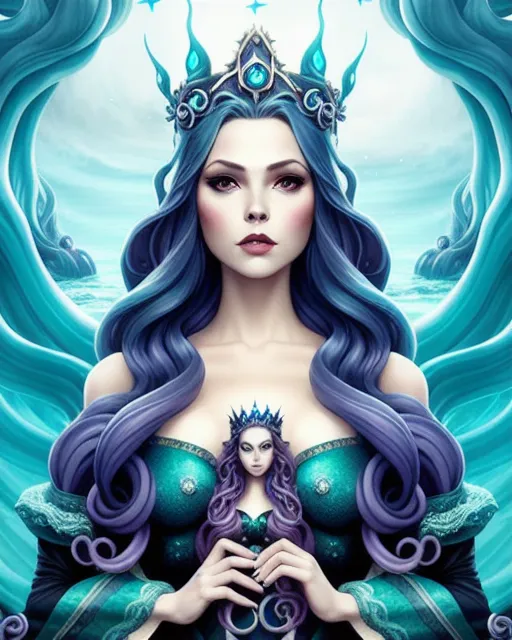 Ursula sea witch queen Atlantica) - AI Photo Generator - starryai