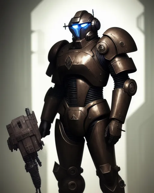 Knight Power Dark Armor - Free AI Photo Generator - starryai