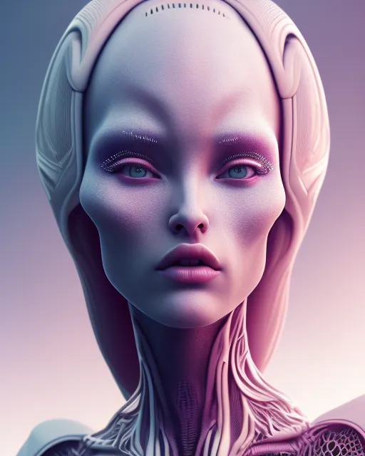 unusual humanoid attractive alien - Free AI Photo Generator - starryai