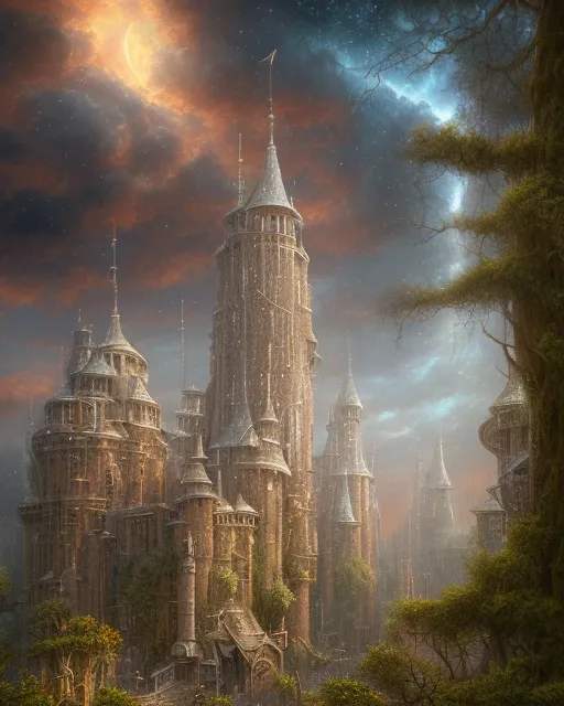 Fantasy Cities - Free AI Photo Generator - starryai