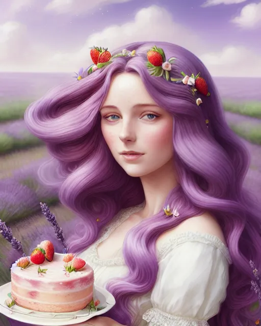 A noble beautiful woman long hair - Free AI Photo Generator - starryai