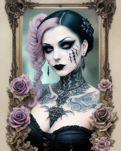 AI Art Generator: Emo makeup look