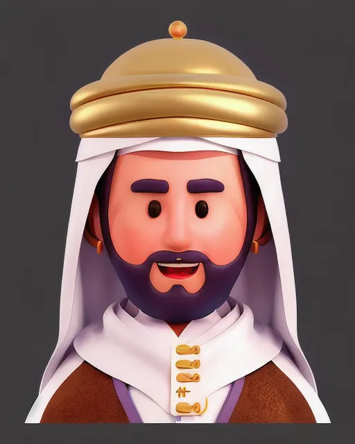 Portrait of An sufi Arab sheikh, Pixar, Norman Rockwell, Up, Coco, Luca, WLOP, intricately detailed concept art, 3d digital art, Maya 3D, ZBrush Central 3D shading, cinematic, Reimagined by industrial light and magic, 8k resolution, VRAY, HDR, volumetric lighting