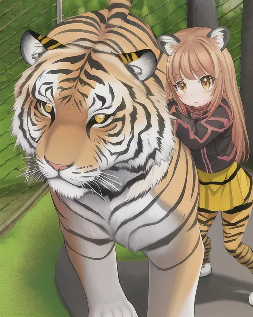 Tiger anime style