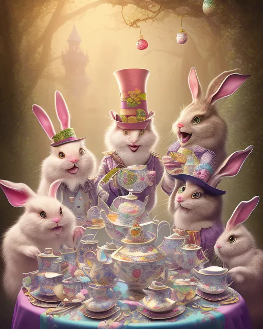 Alice in Wonderland Easter Tea Party