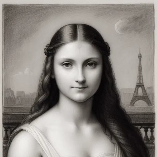 Paris, Da Vinci, trending on artstation, Hudson River School, pencil sketch