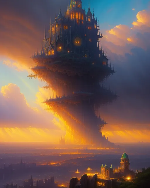 City Sky - Free AI Photo Generator - starryai
