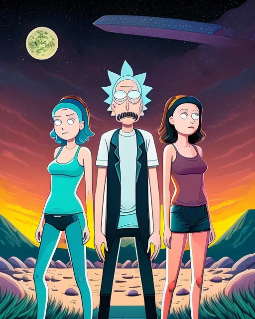 Rick Morty - AI Photo Generator - starryai