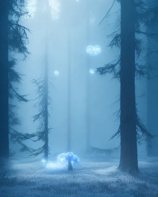Blue Fog - AI Photo Generator - starryai