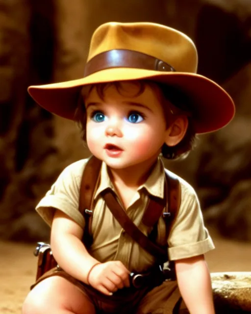 Baby Indiana Jones AI Photo Generator starryai