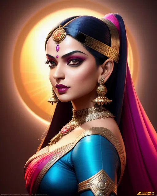 Character portrait beautiful - Free AI Photo Generator - starryai