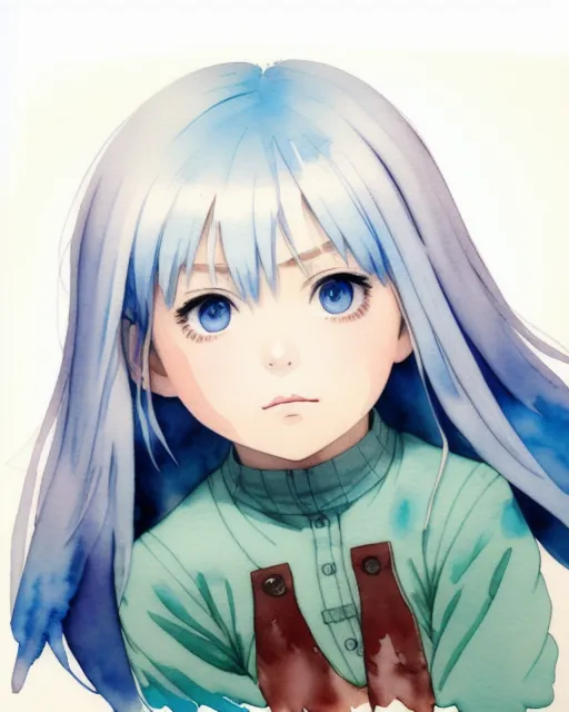 sky blue anime eyes