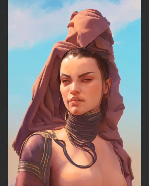 Desert people, beautiful d&d - Free AI Photo Generator - starryai