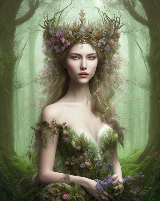 A Beautiful Forest Queen Forest Queen Ai Photo Generator Starryai