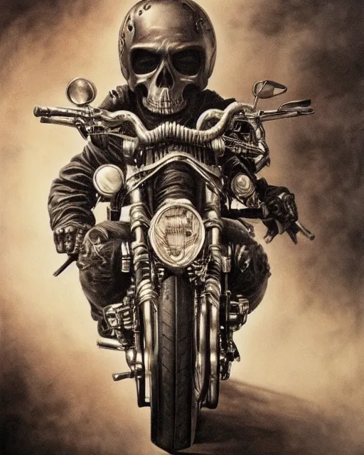 Biker style, leather biker clothes, - AI Photo Generator - starryai