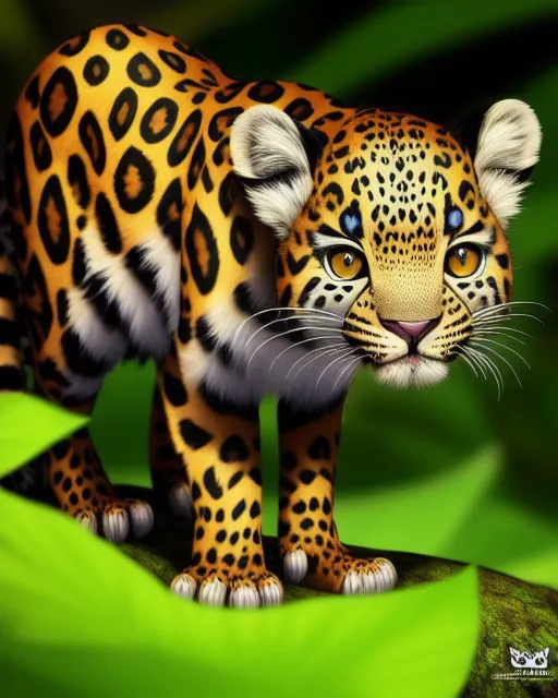 Onça Pintada Fofa 🐆🥰