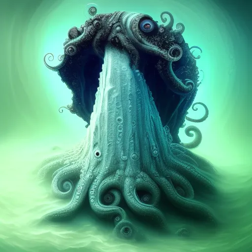 Water beast, Lovecraftian, deep - Free AI Photo Generator - starryai