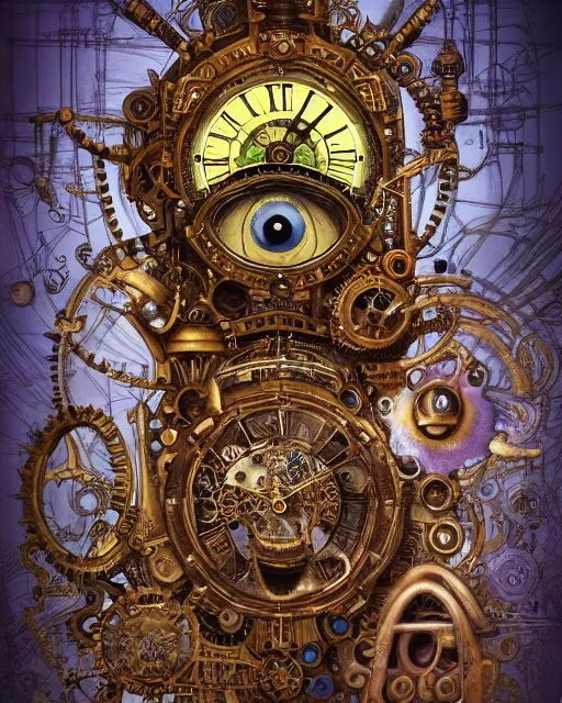 A Victorian steampunk clock maker, - AI Photo Generator - starryai