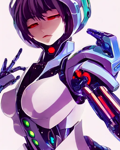 Anime Female Robot From the Future Digital Art - Etsy