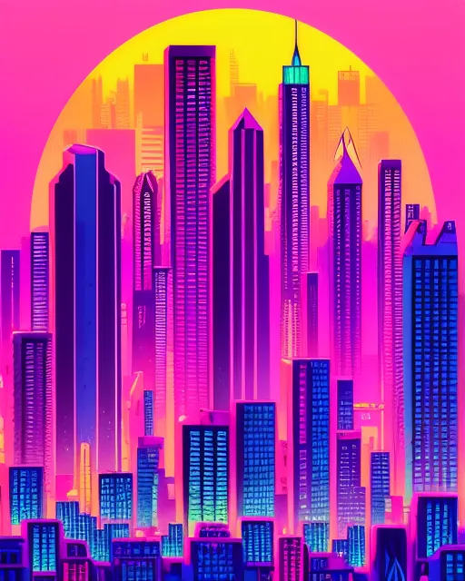 , beautiful synthwave city painting,  digital illustration,  extreme detail,  digital art,  4k,  ultra hd,  synthwave painting,  sunset city,  digital illustration,  extreme detail,  digital art,  4k,  ultra hd