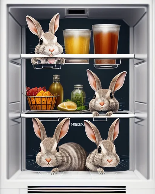 Rebellious Rabbits Rebellious rowdy reckless rabbits - Free AI Photo Generator - starryai
